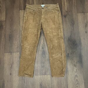 Peter Millar Pants Mens 36X28 Brown Corduroy 5 Pocket Straight Leg MF17B92